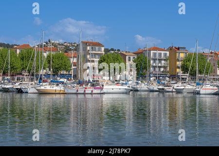 Golfe Juan Vallauris an der Cote d'Azur im Süden Frankreichs Stockfoto