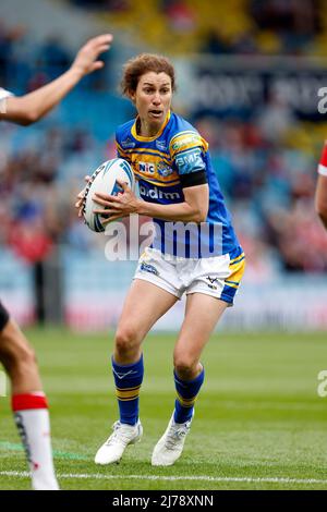 Leeds Rhinos Courtney Winfield-Hill beim Finale des Betfred Women's Challenge Cup in der Elland Road, Leeds. Bilddatum: Samstag, 7. Mai 2022. Stockfoto