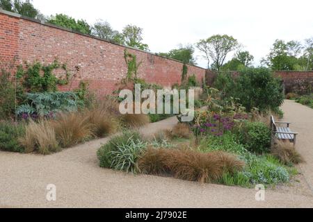 RHS Bridgewater Gardens Manchester pflanzte Grenzen Stockfoto