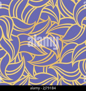 Nahtloses Muster Pflanzen. Abstrakte, sich wiederholende geometrische Form Stock Vektor