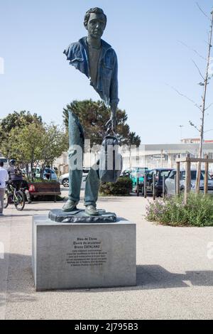 Skulptur „Bleu de Chine“ von Bruno CATALANO, La Joliette/MARSEILLE Stockfoto