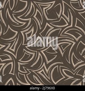 Nahtlose Vektor beige Textur von Winkeln und Dreiecken mit glatten Konturen gezeichnet.nahtlose Vektor beige Textur von Ecken und Dreiecken gezeichnet von Stock Vektor