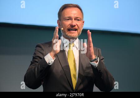 05. Mai 2022, Niedersachsen, Hannover: Christian Lindner (FDP), Bundesminister der Finanzen. Foto: Julian Stratenschulte/dpa/Archivbild Stockfoto