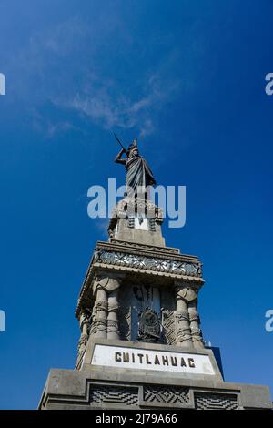 Denkmal des aztekischen Führers Cuauhtémoc auf der Avenida Paseo de la Reforma, Mexiko-Stadt Stockfoto