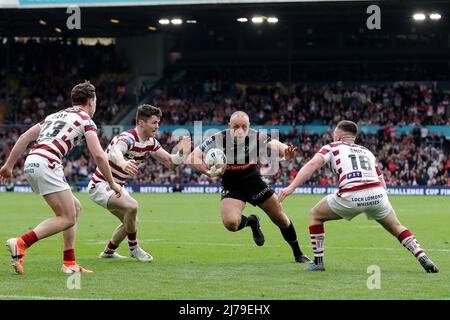 Saint Helens James Roby kann beim Halbfinalspiel des Betfred Challenge Cup in der Elland Road, Leeds, Punkten. Bilddatum: Samstag, 7. Mai 2022. Stockfoto