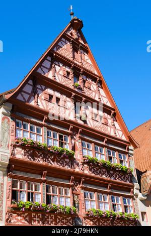 Fachwerkhaus in der Altstadt von Dinkelsbühl Stockfoto
