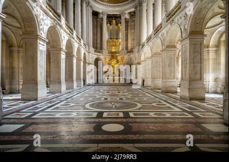 Königliche Kapelle im Schloss Versailles Stockfoto