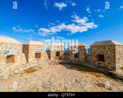 Castillo de San Miguel (Burg von San Miguel) in Almunecar - Granada, Spanien Stockfoto