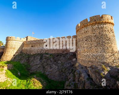 Castillo de San Miguel (Burg von San Miguel) in Almunecar - Granada, Spanien Stockfoto