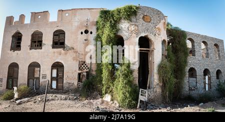 Abgebrochene Abdullah al-Suleiman Palace, Mekka Provinz, Taïf, Saudi-Arabien Stockfoto