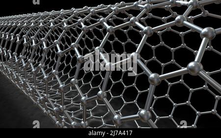 Carbon Nanotube, Abbildung Stockfoto