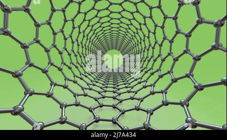 Carbon Nanotube, Abbildung Stockfoto