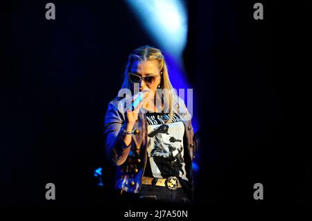 Wien, Österreich. 27. Juni 2015. Anastacia spielt am 27. Juni 2015 auf der Bühne des Donauinselfestivals in Wien Stockfoto