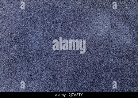 Blaue Leinwand- oder Samtpapier-Textur. Nahaufnahme Stockfoto