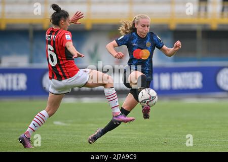 Henrietta Csiszar (#27 Inter) während des Serie-A-Frauenmatches zwischen dem FC Internazionale und dem AC Mailand im Breda-Stadion in Sesto San Giovanni Mailand, Italien Cristiano Mazzi/SPP Stockfoto