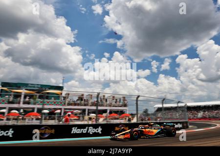 Miami, USA. 07.. Mai 2022. Lando Norris (GBR) McLaren MCL36. Miami Grand Prix, Samstag, 7.. Mai 2022. Miami International Autodrome, Miami, Florida, USA. Quelle: James Moy/Alamy Live News Stockfoto