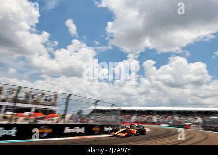 Miami, USA. 07.. Mai 2022. Daniel Ricciardo (AUS) McLaren MCL36. Miami Grand Prix, Samstag, 7.. Mai 2022. Miami International Autodrome, Miami, Florida, USA. Quelle: James Moy/Alamy Live News Stockfoto