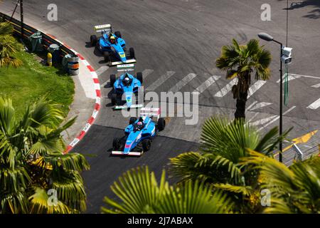 72 VILLAGOMEZ Mateo (ecu), Formule 4 - Mygale Genération 2, 77 MINI Valentino (PAN), Formule 4 - Mygale Genération 2, Aktion während der Runde 2. des Championnat de France FFSA F4 2022, vom 7. Bis 8. Mai auf dem Circuit de Pau-Ville in Pau, Frankreich - Foto Antonin Vincent / DPPI Stockfoto