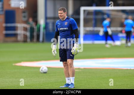 Steve Banks Torhüter Coach des FC Blackpool Stockfoto