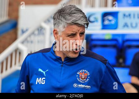 Mike Garrity Assistant Head Coach von Blackpool Stockfoto