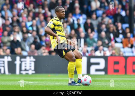 LONDON, GROSSBRITANNIEN. MAI 7. Samir von Watford in Aktion während des Premier League-Spiels zwischen Crystal Palace und Watford im Selhurst Park, London am Samstag, 7.. Mai 2022. (Kredit: Ivan Yordanov | MI Nachrichten) Kredit: MI Nachrichten & Sport /Alamy Live Nachrichten Stockfoto