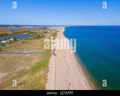 Salisbury Beach at Salisbury Beach State Reservation in der Stadt Salisbury, Massachusetts, USA. Stockfoto