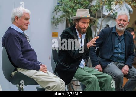 Lorenzo Cherubini aka Jovanotti bei der FOCUS Foundation in Neapel 7. Mai 2022, um sein und Nicola Crocettis Buch "Poesie da Spiaggia" zu präsentieren. Stockfoto