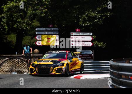 17 BERTHON Nathanael (FRA), Comtoyou DHL Team Audi Sport, Audi RS 3 LMS, Aktion beim WTCR - Race of France 2022, 1. Runde des FIA World Touring Car Cup 2022, vom 7. Bis 8. Mai in Pau, Frankreich - Foto: Antonin Vincent/DPPI/LiveMedia Stockfoto