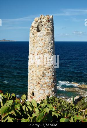 Die Kupfermine wurde von 1837 bis 1862 von Bergleuten aus Cornish betrieben. Das Erz wurde nach Wales verschifft. Jetzt ist das Gebiet ein Nationalpark. Stockfoto