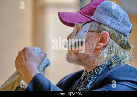 Modena, Italien. 07.. Mai 2022. Vortrag über Pier Paolo Pasolini von Davide Toffolo und Gian Mario Villa, Modena 7. Mai 2022. Kredit: Fadege/Alamy Live Nachrichten Stockfoto