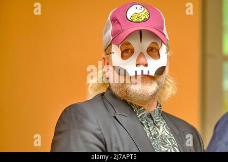 Modena, Italien. 07.. Mai 2022. Vortrag über Pier Paolo Pasolini von Davide Toffolo und Gian Mario Villa, Modena 7. Mai 2022. Kredit: Fadege/Alamy Live Nachrichten Stockfoto