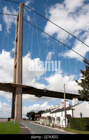 Humber Hängebrücke von Hessle, Kingston upon Hull, East Riding of Yorkshire, England Stockfoto