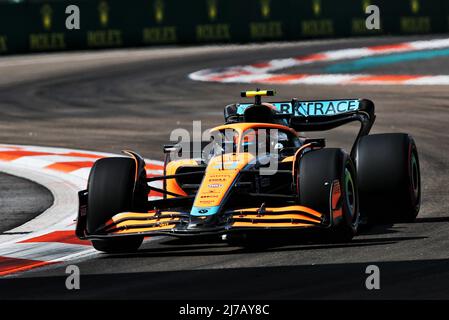 Miami, USA. 07.. Mai 2022. Lando Norris (GBR) McLaren MCL36. Miami Grand Prix, Samstag, 7.. Mai 2022. Miami International Autodrome, Miami, Florida, USA. Quelle: James Moy/Alamy Live News Stockfoto