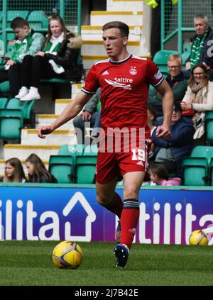 Easter Road Stadium, Edinburgh.Schottland Großbritannien. 7.. Mai 22 Hibernian gegen Aberdeen Cinch Premiership Match. Lewis Ferguson von Aberdeen . Kredit: eric mccowat/Alamy Live Nachrichten Stockfoto