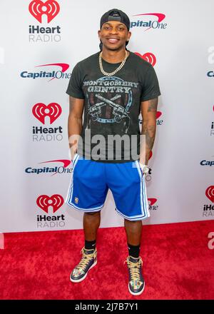 Jimmie Allen nimmt am 7. Mai 2022 am iHeartCountry Festival im Moody Center in 2022 Austin, Texas, Teil. (Foto von Maggie Boyd/Sipa USA) Stockfoto