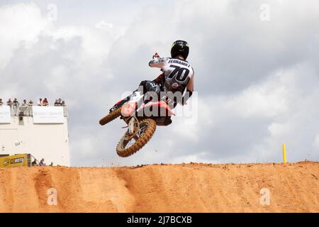 Maggiora Park, Maggiora (NO), Italien, 07. Mai 2022, 70 RUBEN FERNÁNDEZ GARCIA (Honda 114 Motorsports) während der MXGP von Italien 2022 - Motocross Stockfoto