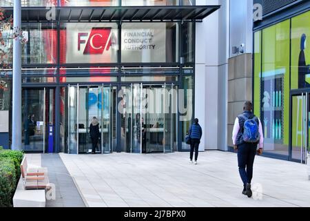 Finanzielle Durchführung Behörde FCA moderne London Büro Gebäude im Internationalen Viertel in der Nähe von Westfield & Olympic Park Stratford East London England Großbritannien Stockfoto