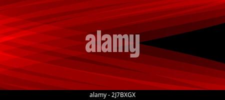 Abstraktes Hintergrundbanner 8K rot, hell, dunkel, schwarz, weiß, Graustrahl, Laser, Nebel, Streifen, Gitter, Quadratisch, Verlauf Stockfoto