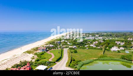 Luftbild von Gin Lane und Umgebung, southampton, ny Stockfoto