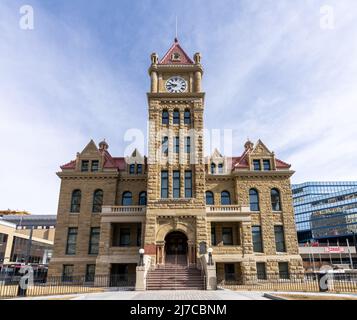 Calgary, ab, Kanada - März 14 2022 : Calgary City Hall National Historic Site of Canada. Stockfoto