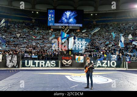 7.. Mai 2022; Stadio Olimpico, Rom, Italien; Serie A League Football, SS Lazio gegen Sampdoria; Anhänger von Latium Stockfoto