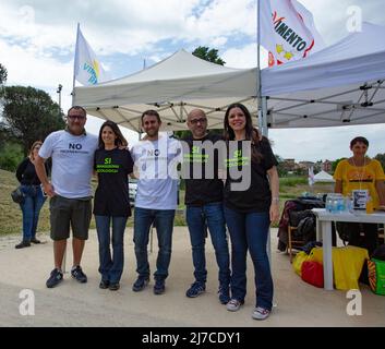 Agorà 5 Stelle Capitolini a Roma nel parco di Tor Tre Test Stockfoto