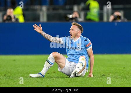 Manuel Lazzari von der SS Lazio während des Fußballspiels im Stadio Olimpico, Lazio gegen Sampdoria am 7. Mai 2022 in Rom, Italien. (Foto von AllShotLive/Sipa USA) Stockfoto