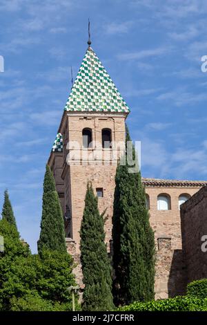 Tor Puerta de Bisagra in Toledo Stockfoto