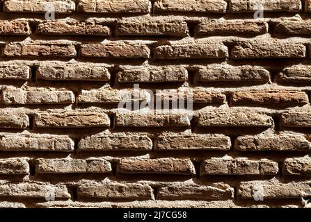 Alte Wand mit Mauerwerk, Textur Stockfoto