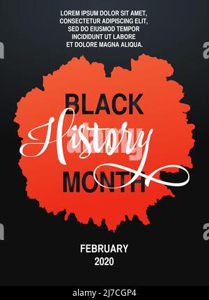 Black History Month Poster. Schwarze Leben Sind Wichtig. Stoppen Sie Das Konzept Des Rassismus. Stock Vektor
