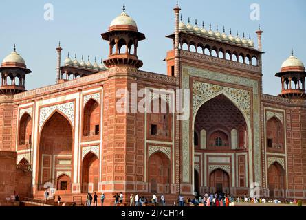 South Grand Eingangstor von Taj Mahal Stockfoto