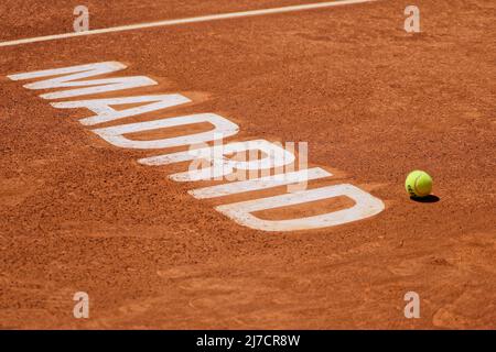 Madrid, Spanien. 08. Mai 2022. Tennis: Mutua Madrid Open Tennisturnier - Madrid, Doppelspiel, Männer, Finale: Offizielle ATP-Tennisbälle in Madrid. Kredit: EnriquePSans/Alamy Live Nachrichten Stockfoto