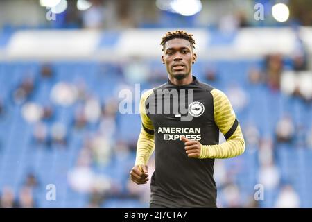 Yves Bissouma von Brighton beim Premier League-Spiel zwischen Brighton und Hove Albion und Manchester United im American Express Stadium , Brighton , Großbritannien - 7.. Mai 2022 nur für redaktionelle Verwendung. Keine Verkaufsförderung. Für Football-Bilder gelten Einschränkungen für FA und Premier League. Keine Nutzung des Internets/Handys ohne FAPL-Lizenz - für Details wenden Sie sich an Football Dataco Stockfoto