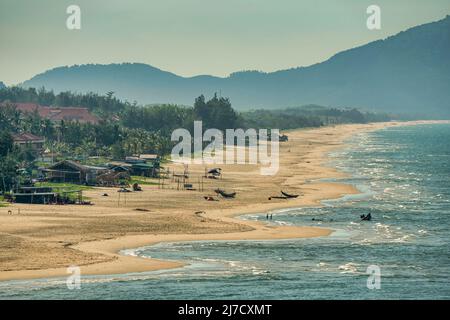 Lang Co Strand, Blick von Hai Van Pass, Thua Thien Hue, Vietnam Stockfoto